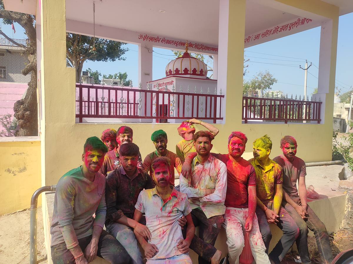 Holi at Temple